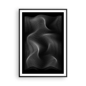 Poster in cornice nera - La danza della luce nello spazio - 70x100 cm