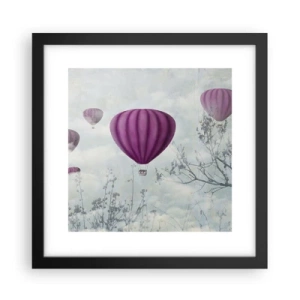 Poster in cornice nera - Come navi nel cielo - 30x30 cm