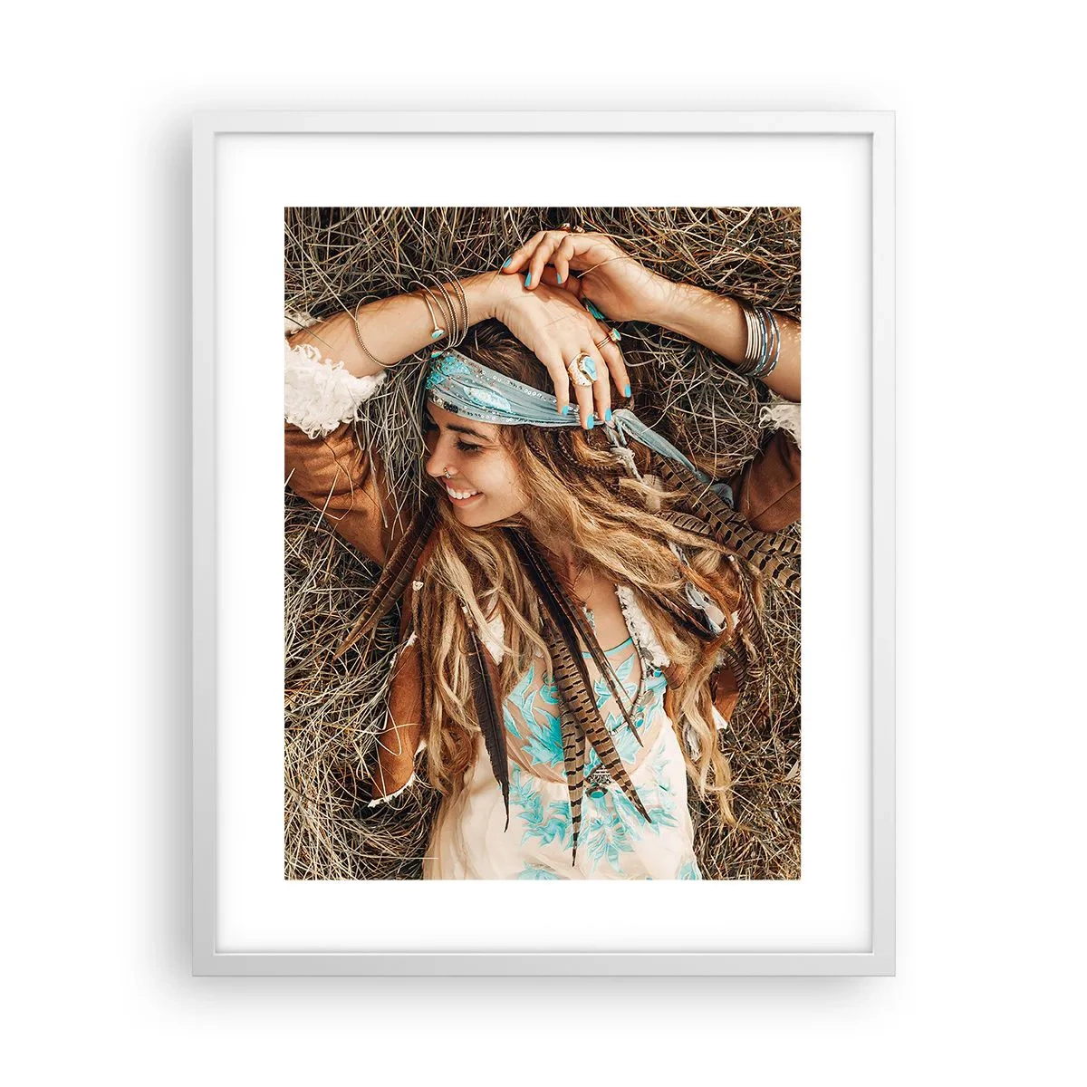 Poster in cornice bianca - Verso gli anni dell'amore - 40x50 cm