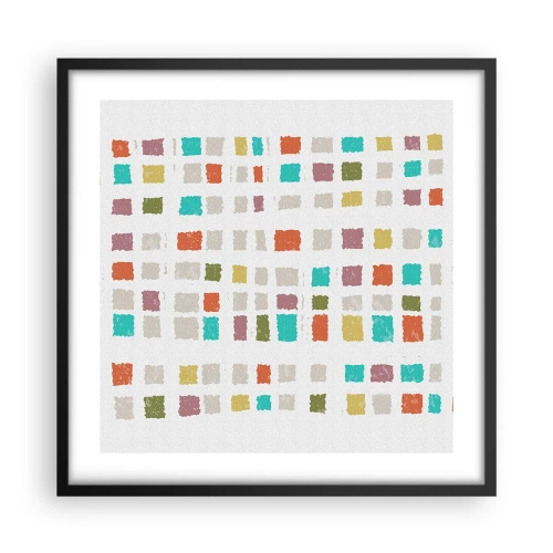 Poster in cornice nera - Un gioco sconosciuto - 50x50 cm