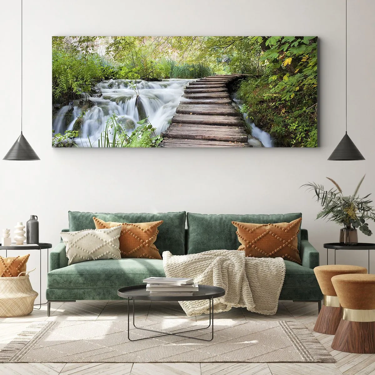 Quadro su tela - Stampe su Tela - Acqua per niente tranquilla - 100x40 cm