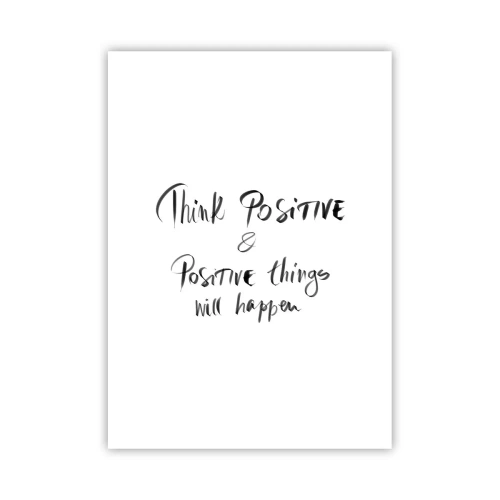 Poster - Iscrizione motivazionale in stile bianco e nero - 50x70cm - Come vivere? - Decorazione murale moderna per soggiorno e camera da letto ARTTOR