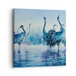 Quadro su tela - Stampe su Tela - Incontro mattutino - 40x40 cm