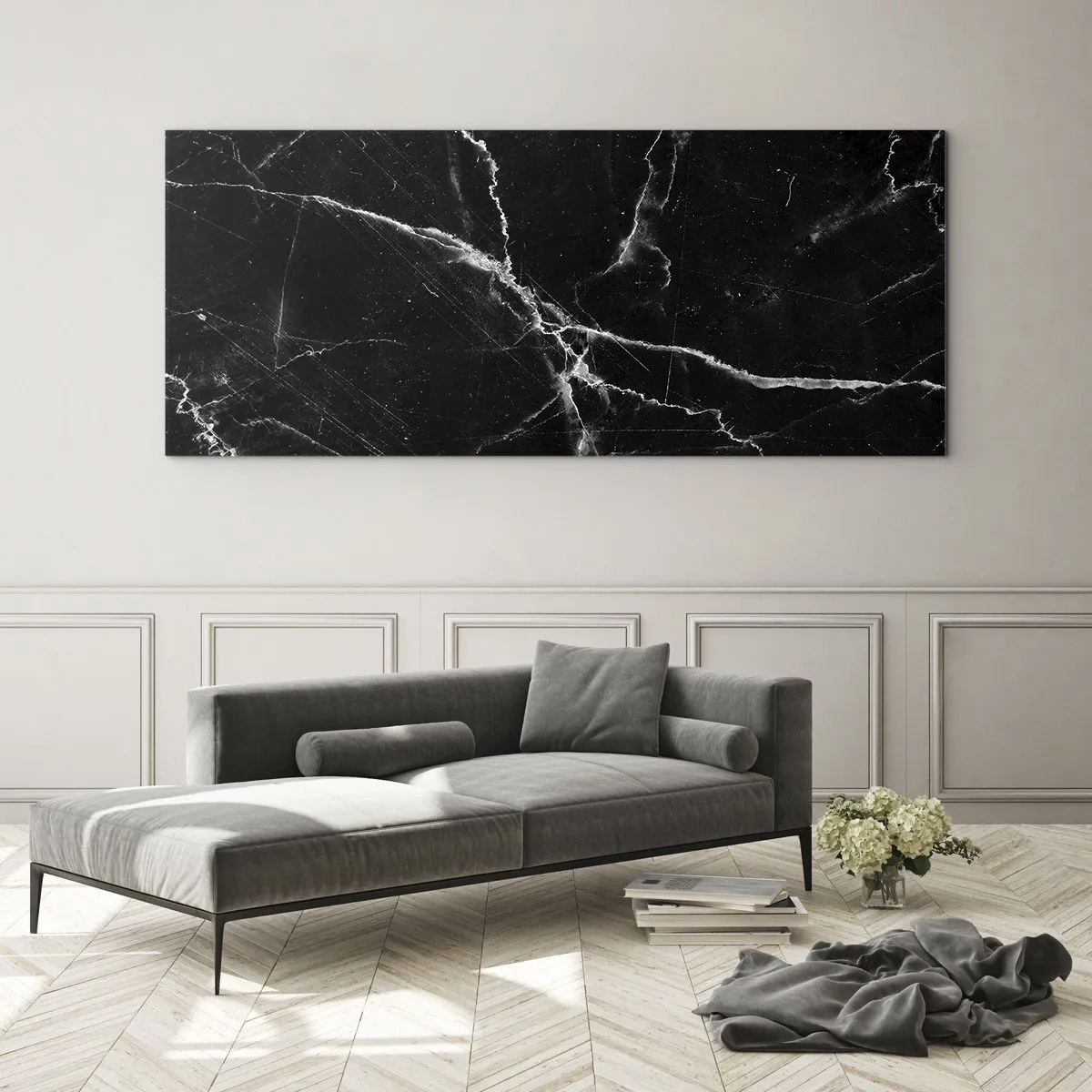 Quadro su vetro - La vita segreta delle pietre - 100x40 cm