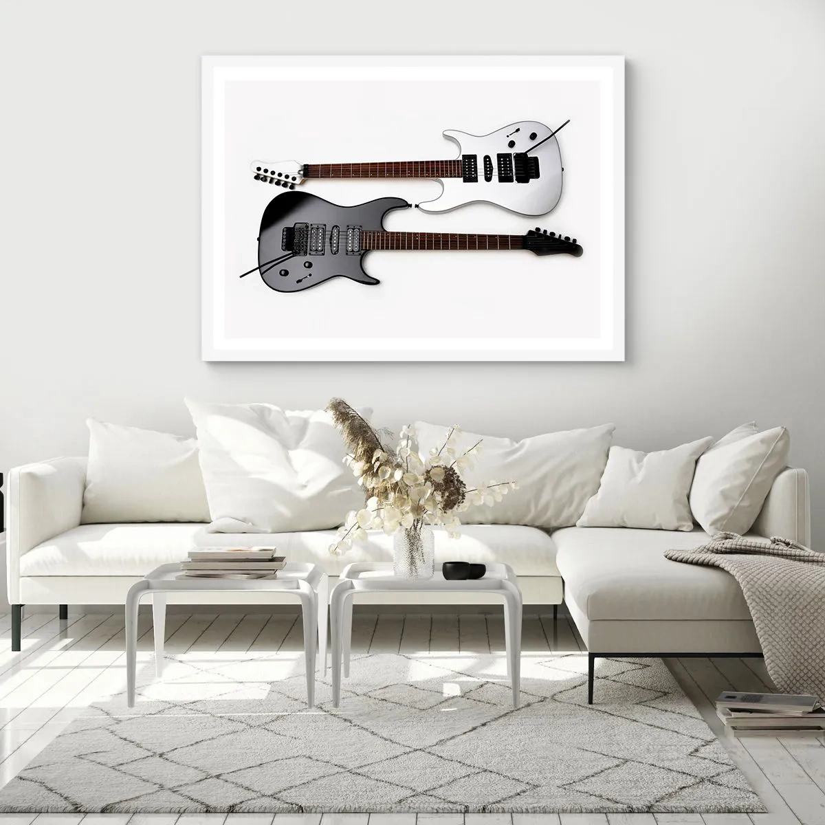 Poster in cornice bianca - Armonia delle forme - 40x30 cm