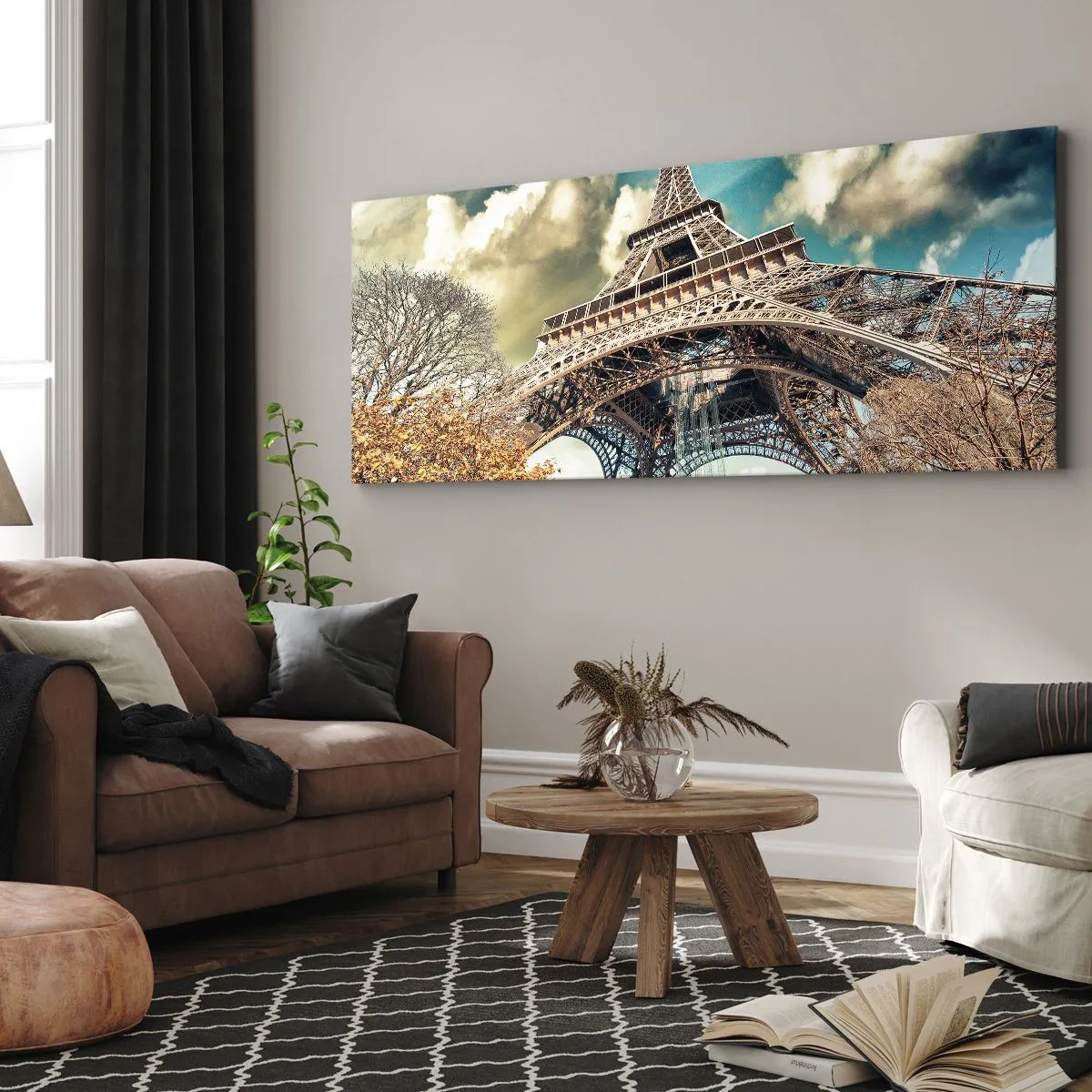Quadro su tela - Stampe su Tela - L'autunno a Parigi... - 90x30 cm