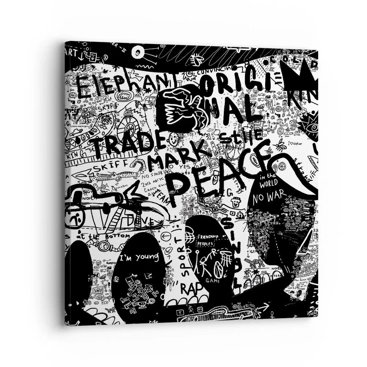 Quadro su tela - Stampe su Tela - Il ricco mondo della strada - 30x30 cm