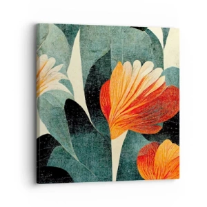 Quadro su tela - Stampe su Tela - Caldo dei tropici e fresco del verde - 30x30 cm