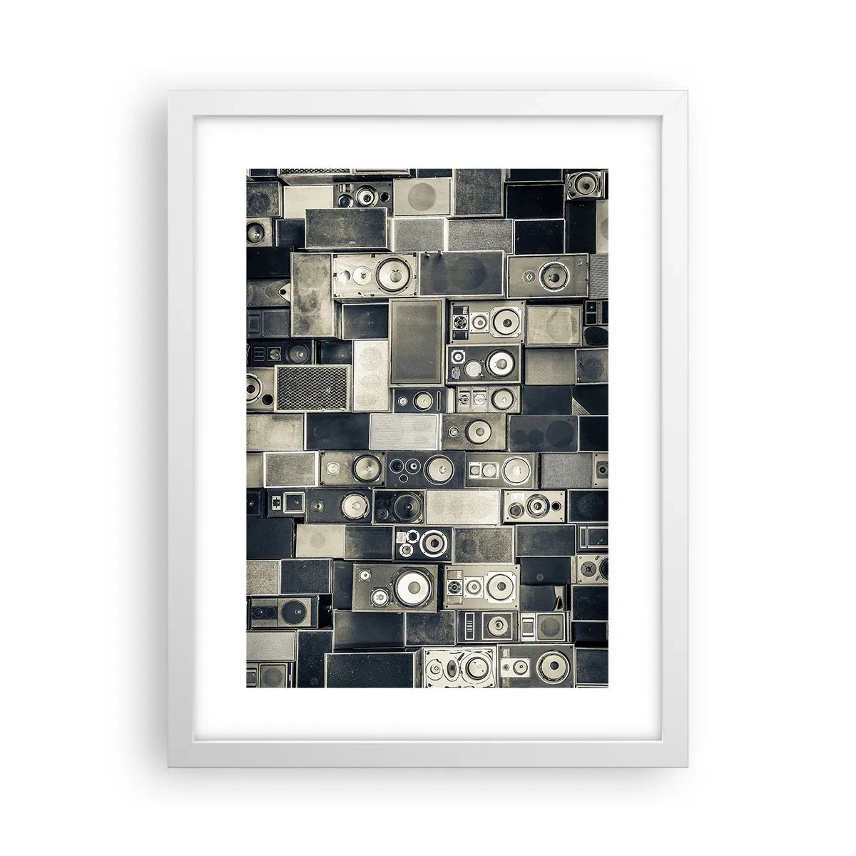 Poster in cornice bianca - Armonia di suoni - 30x40 cm