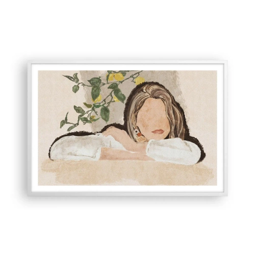 Poster in cornice bianca - Bellezza del sud - 91x61 cm