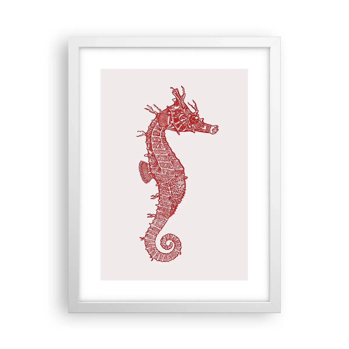 Poster in cornice bianca - Creatura raffinata - 30x40 cm