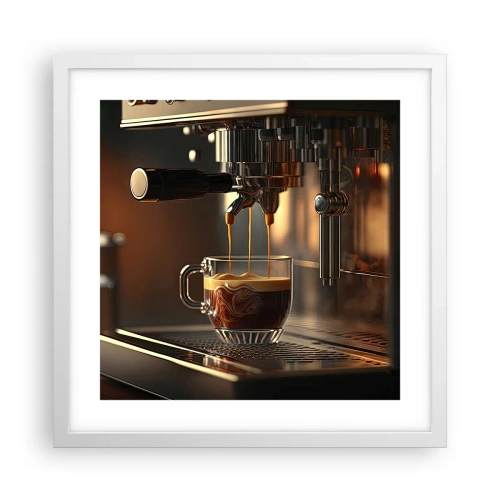 Poster in cornice bianca - Miscela sensuale - 40x40 cm