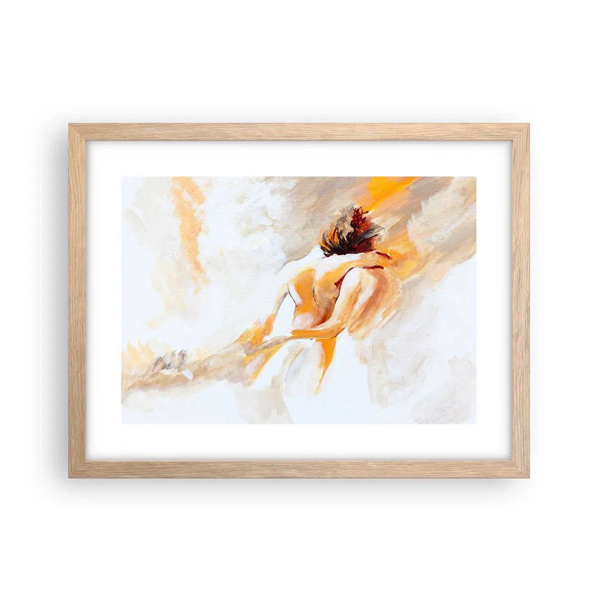 Poster in cornice rovere chiaro - Nel cielo dell'intimità - 40x30 cm