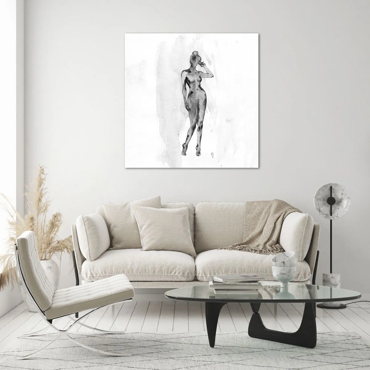 Quadro su vetro - Studio di ideale di bellezza - 40x40 cm