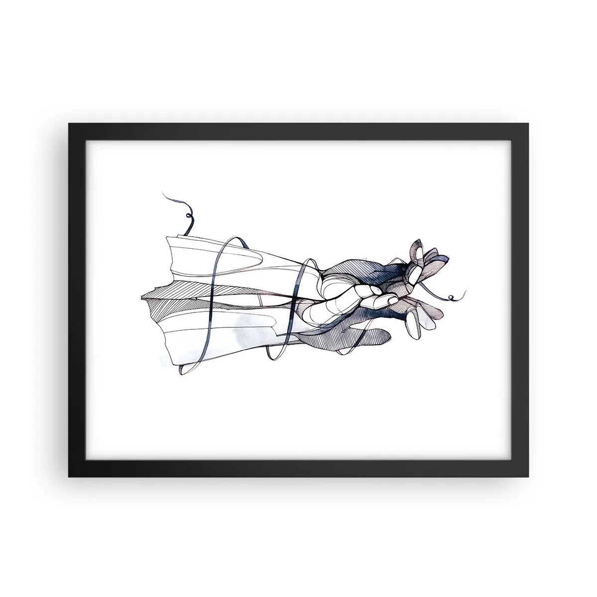 Poster in cornice nera - Studio del tocco - 40x30 cm