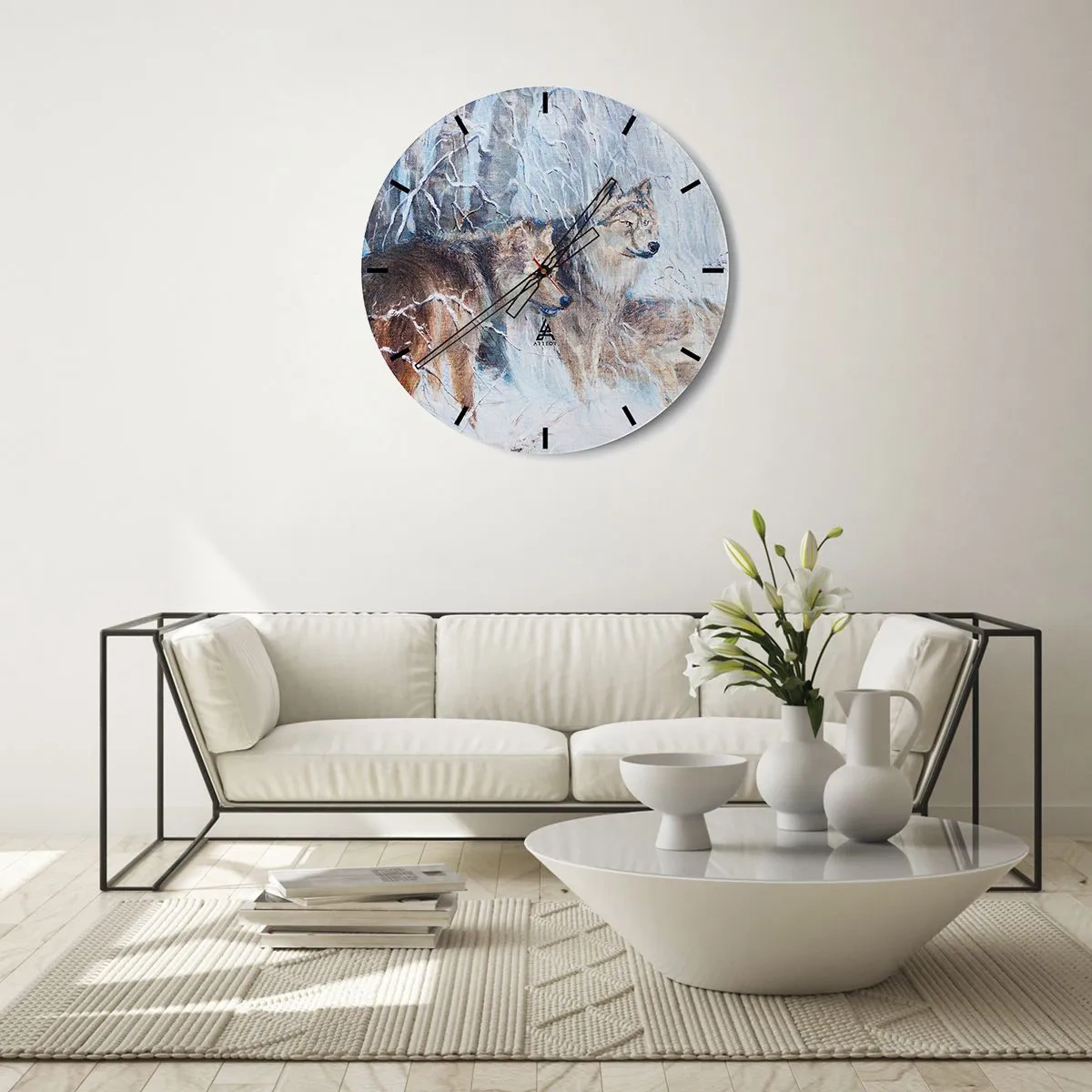 Orologio da parete - Orologio in Vetro - Attenzione! In arrivo... - 30x30 cm