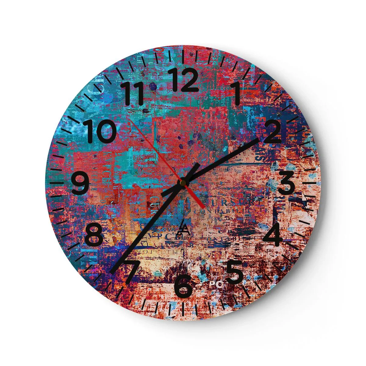Orologio da parete - Orologio in Vetro - Memoria e dimenticanza - 30x30 cm