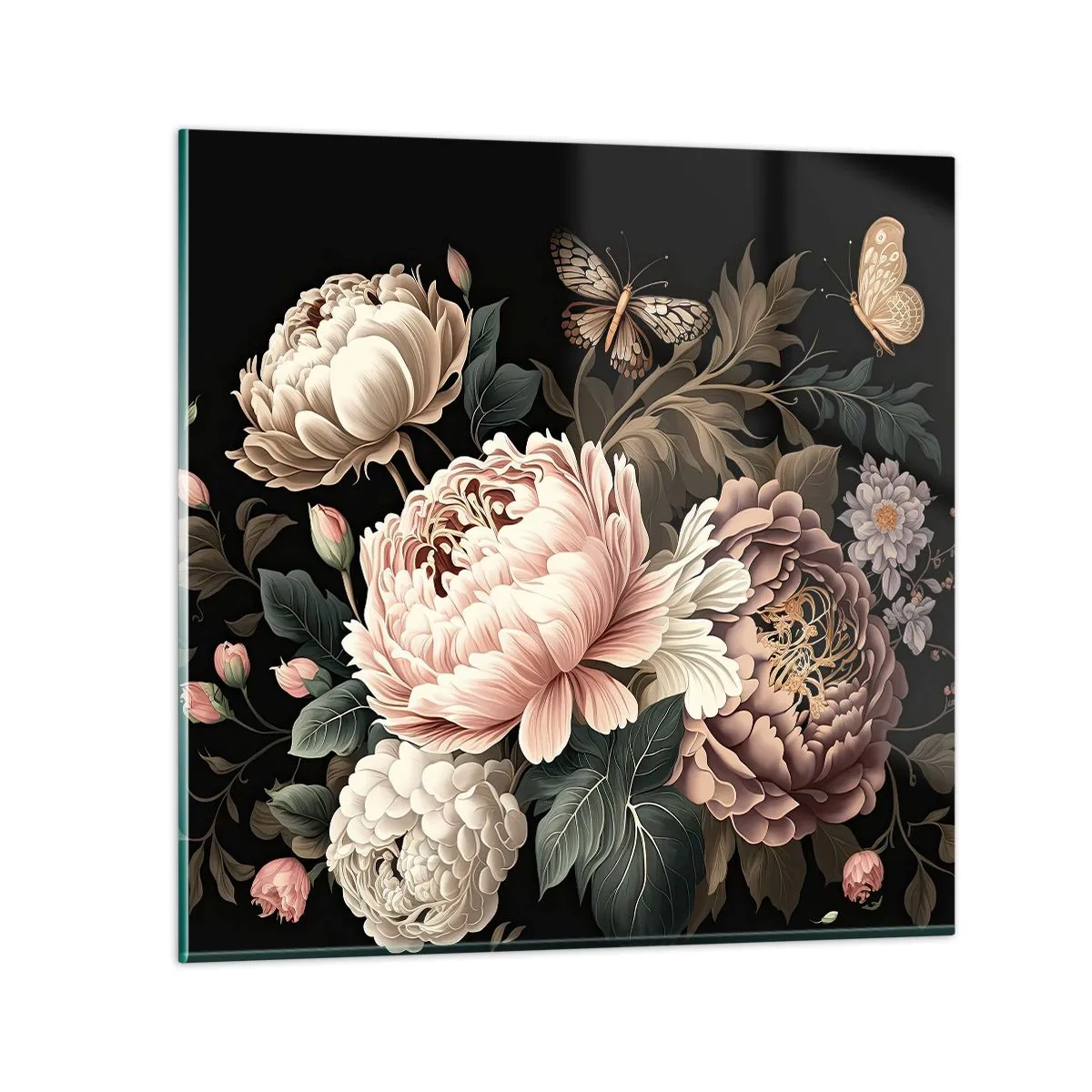 Quadro su vetro - In stile barocco - 30x30 cm