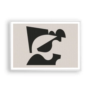 Poster in cornice bianca - Kit di montaggio - 100x70 cm