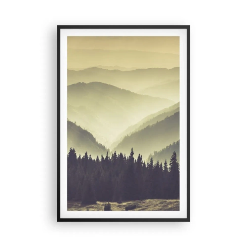 Poster in cornice nera - Dopo sette montagne… - 61x91 cm
