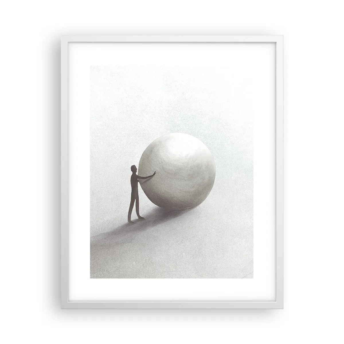 Poster in cornice bianca - Il gioco della vita - 40x50 cm