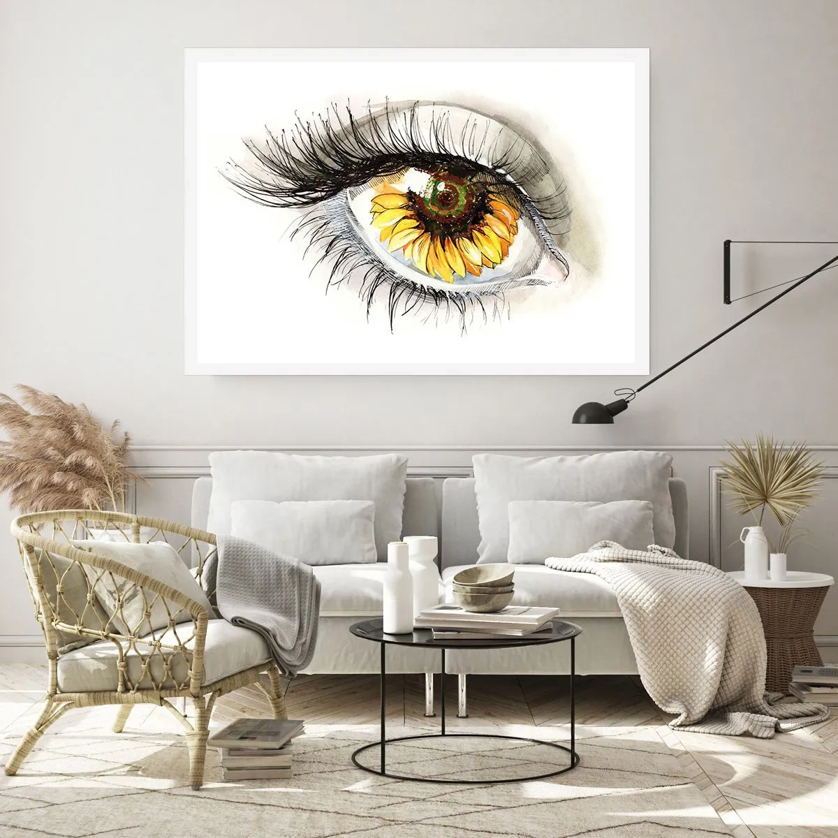 Poster - Uno sguardo caldo come l'estate - 70x50 cm