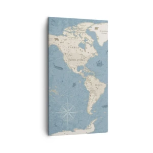 Quadro su tela - Stampe su Tela - Il mondo a portata di mano - 45x80 cm