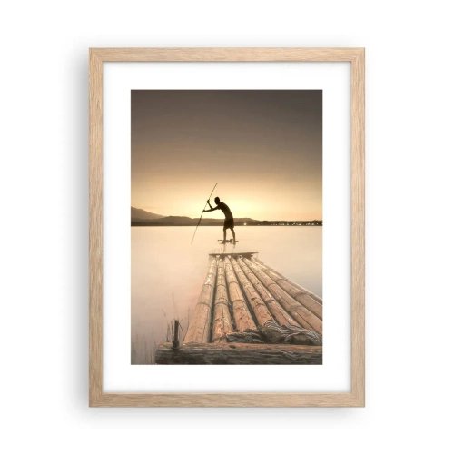 Poster in cornice rovere chiaro - Prima del riposo - 30x40 cm