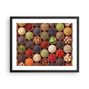 Poster in cornice nera - Tutti i gusti del mondo - 50x40 cm