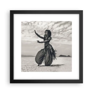 Poster in cornice nera - Il ballo delle isole del sud - 30x30 cm