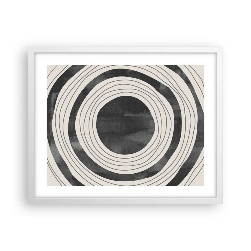 Poster in cornice bianca - Proprio al centro - 50x40 cm