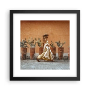 Poster in cornice nera - In stile hippy - 30x30 cm