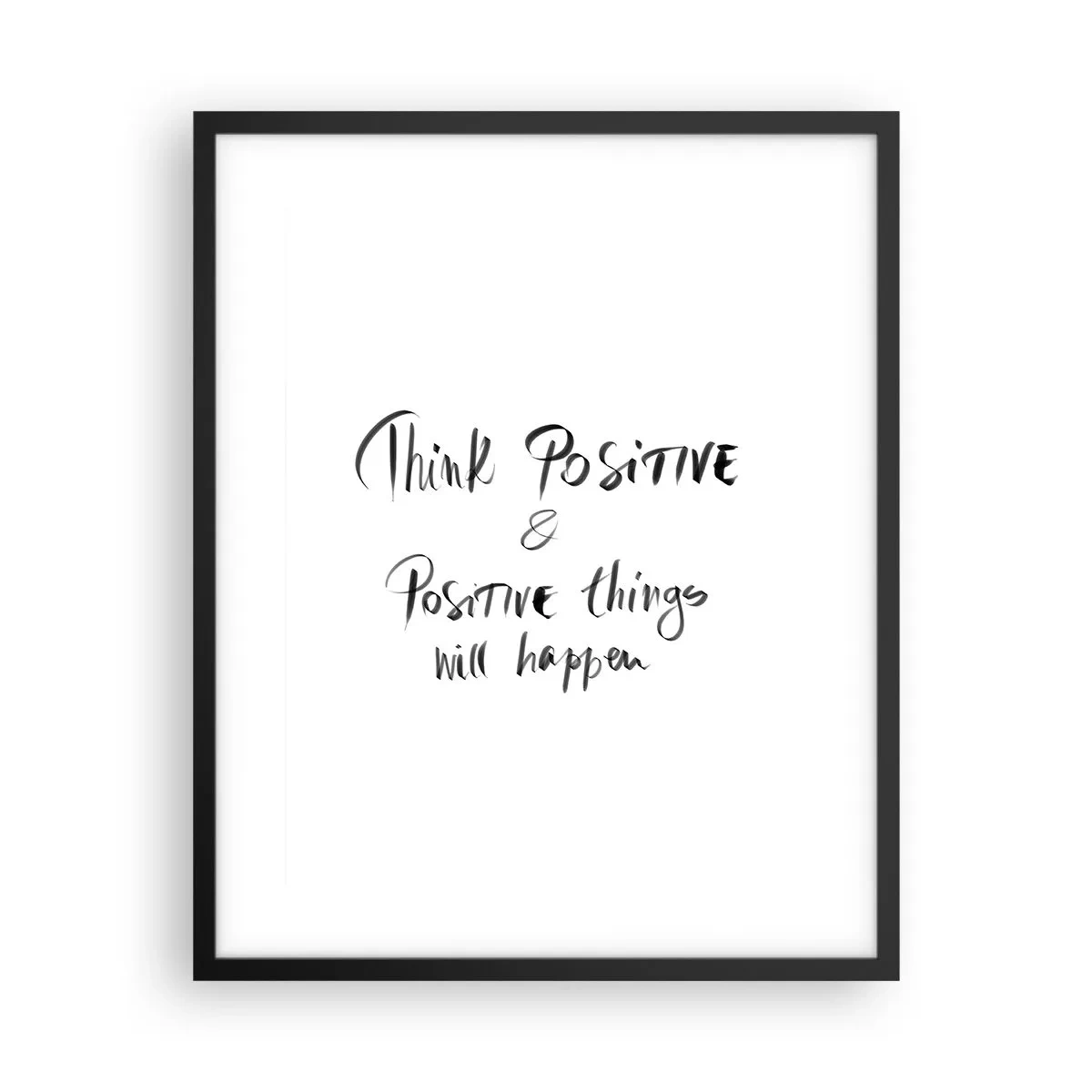 Poster in cornice nera - Come vivere? - 40x50 cm