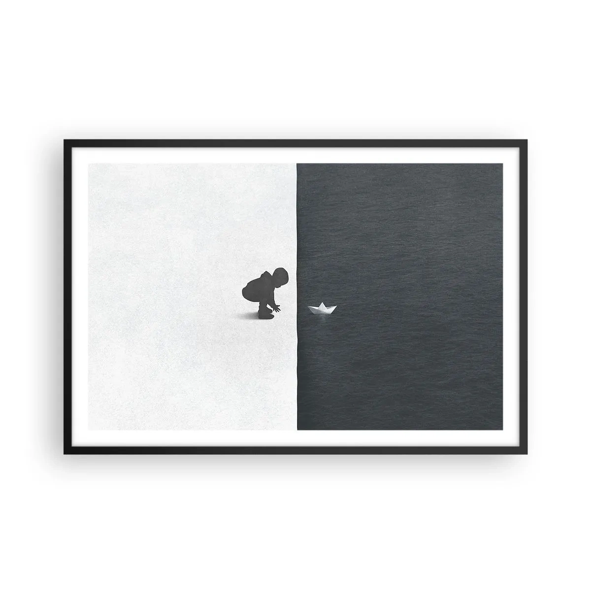 Poster in cornice nera - La grande spedizione - 91x61 cm