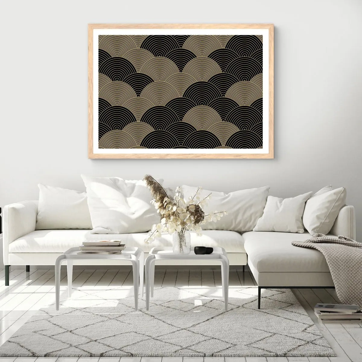 Poster in cornice rovere chiaro - Unità nella molteplicità - 50x40 cm