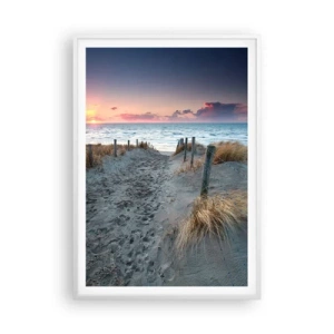 Poster in cornice bianca - Hai versato un arcobaleno di luce radiosa... - 70x100 cm