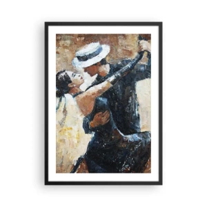Poster in cornice nera - Ballerini in un'elegante posa artistica - 50x70cm - Alla Rodolfo Valentino - Decorazione murale moderna per soggiorno e camera da letto ARTTOR