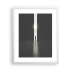Poster in cornice bianca - Un passo verso un chiaro futuro - 40x50 cm