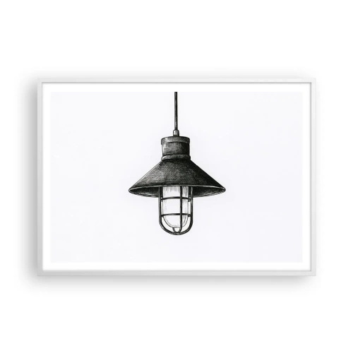 Poster in cornice bianca - Come tanti anni fa... - 100x70 cm