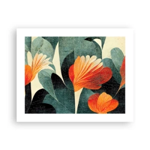 Poster - Caldo dei tropici e fresco del verde - 50x40 cm