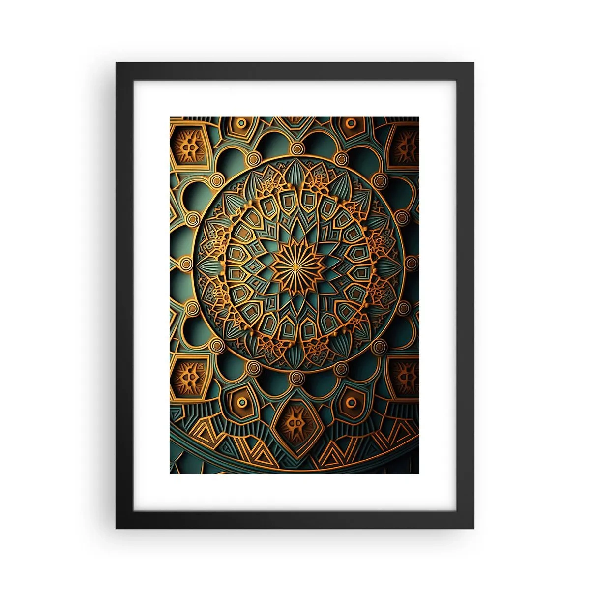 Poster in cornice nera - Atmosfera araba - 30x40 cm