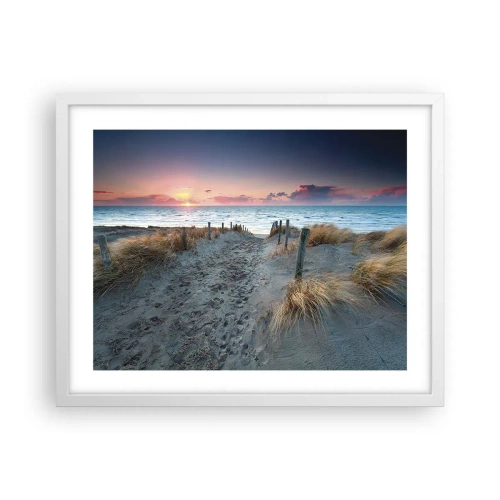 Poster in cornice bianca - Hai versato un arcobaleno di luce radiosa... - 50x40 cm