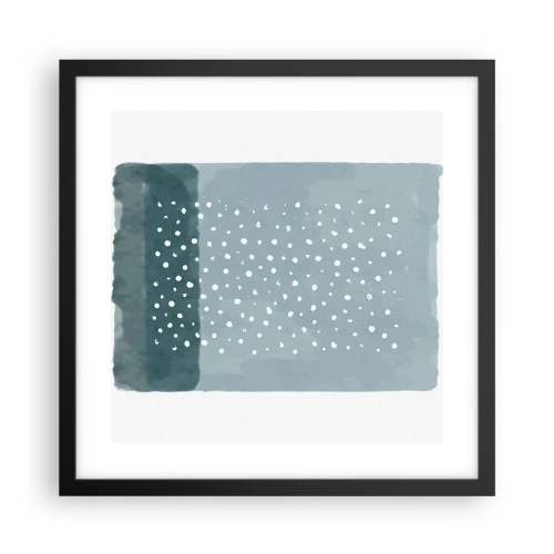 Poster in cornice nera - Spuntate nel blu - 40x40 cm