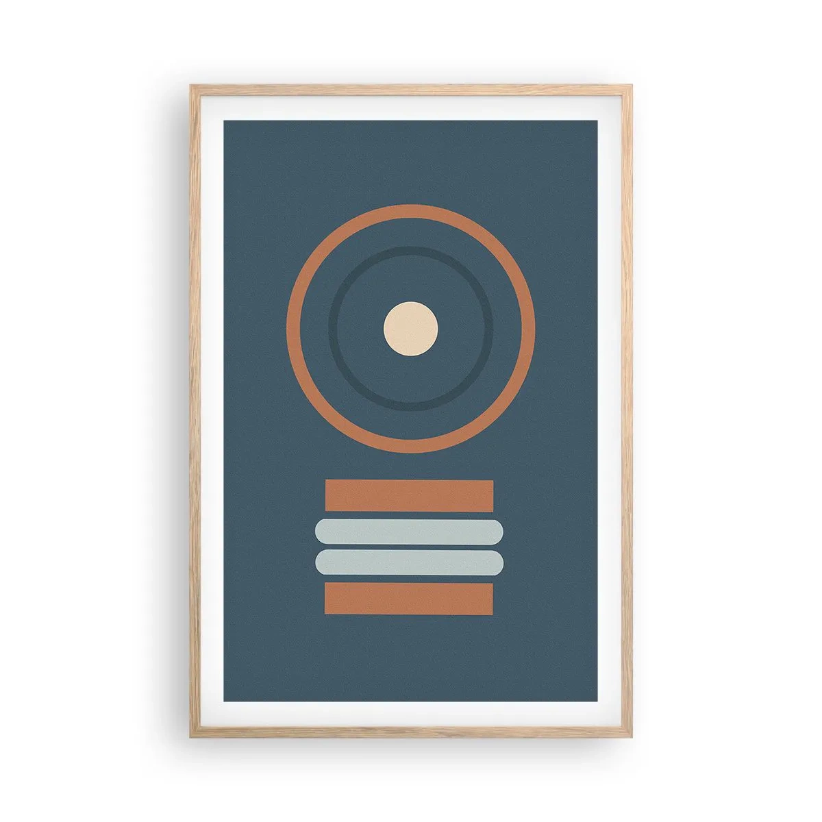 Poster in cornice rovere chiaro - L'essenza delle cose - 61x91 cm