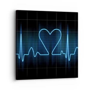Quadro su tela - Stampe su Tela - Al ritmo del cuore - 30x30 cm