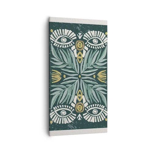 Quadro su tela - Stampe su Tela - Geometrie di arte popolare - 55x100 cm