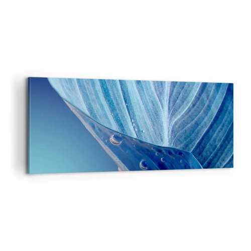 Quadro su tela - Stampe su Tela - Gocce di blu nascoste - 100x40 cm