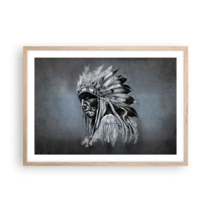 Poster in cornice rovere chiaro - Ritorno alle radici - 70x50 cm