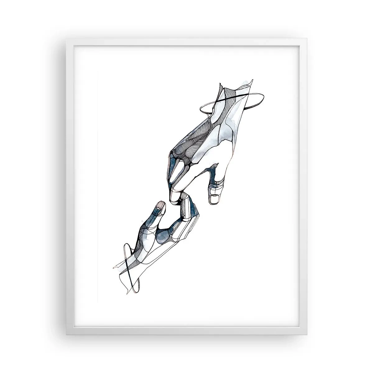 Poster in cornice bianca - Buon gesto - 40x50 cm