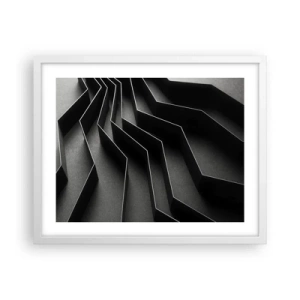 Poster in cornice bianca - Ordine tridimensionale - 50x40 cm
